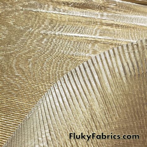 gold metallic pleated fabric|pleated fabric by the yard.